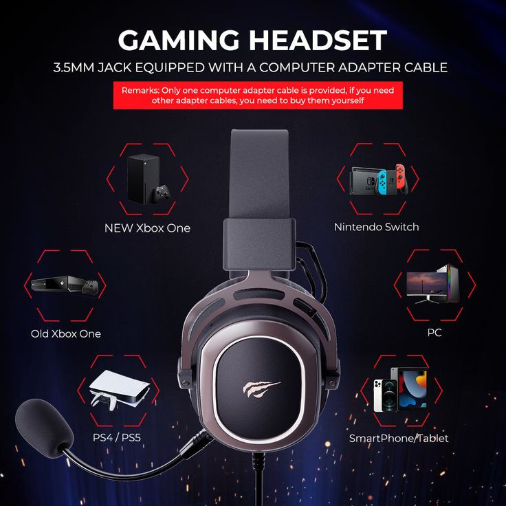HAVIT H2008D GAMING WIRED HEADPHONE